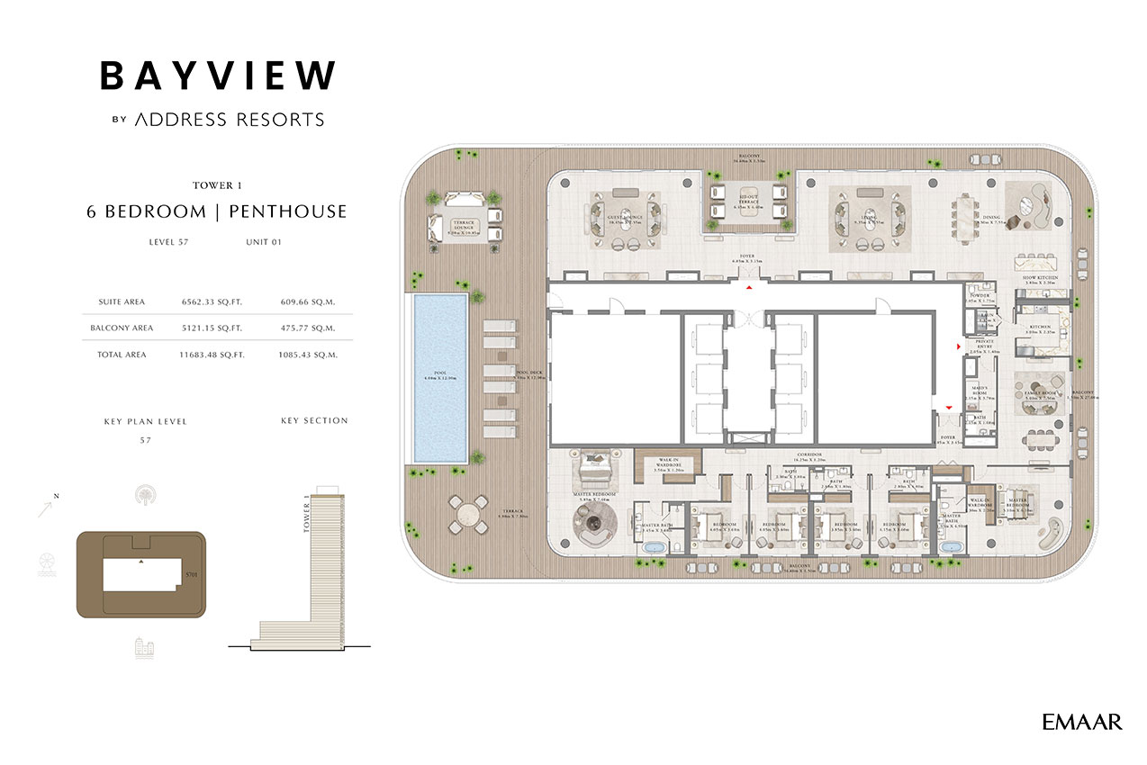 6 Bedroom Penthouses